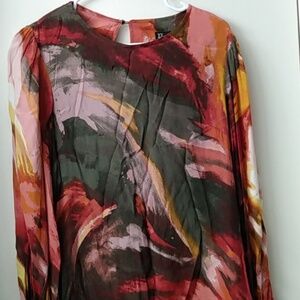 NY@Co dress size small, fall color impressionistic artsy dress,below knee